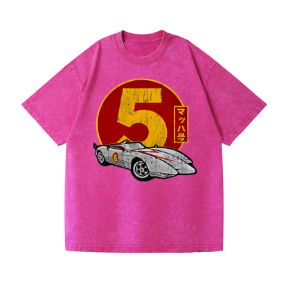Mach 5 Vintage Wash Japanese Design T-Shirt