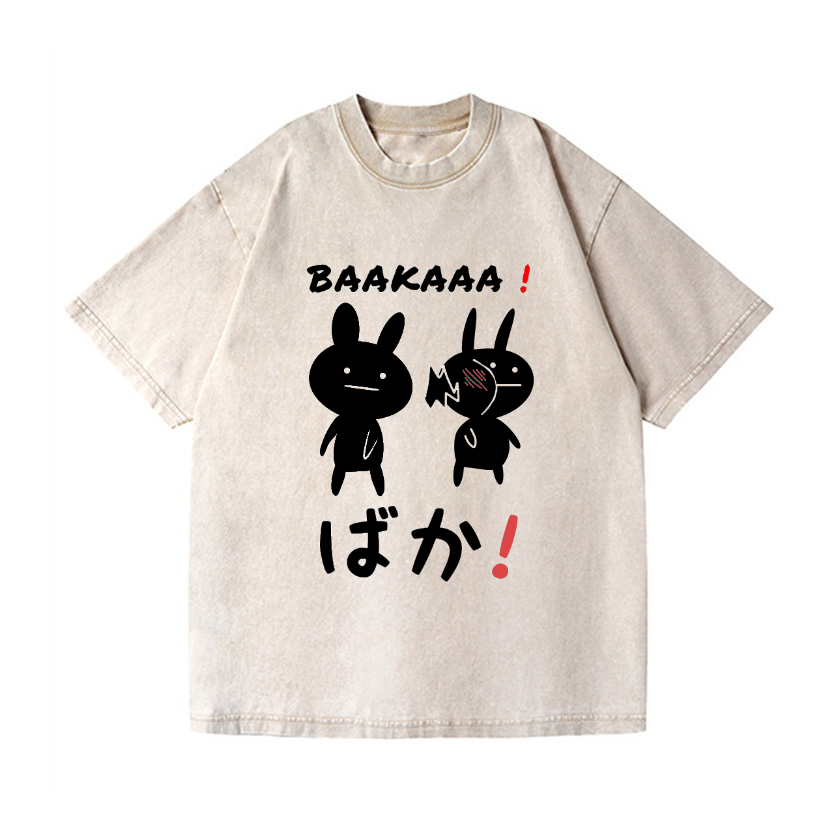 The Rabbits' Dissatisfaction Vintage Wash Japanese Design T-Shirt