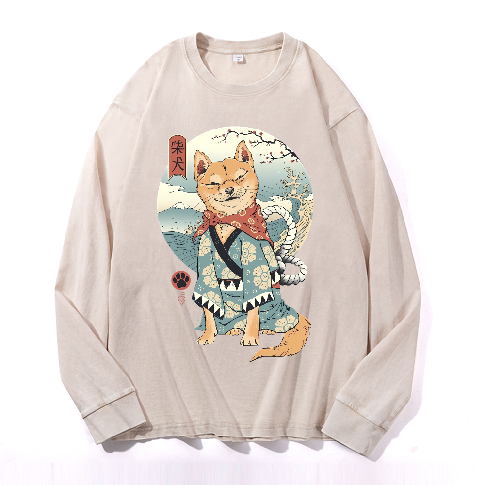 Vintage Cotton Wash Crewneck Sweatshirt