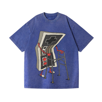 Game Vintage Wash Japanese Design T-Shirt