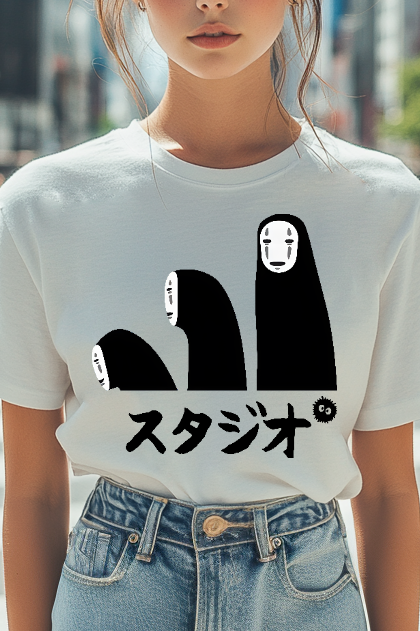 Studio Ghibli Spirited Away No Face Kaonashi Japanese Style Women's Cl