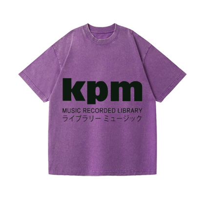 KPM Music Recorded Library Vintage Wash Japanese Design T-Shirt