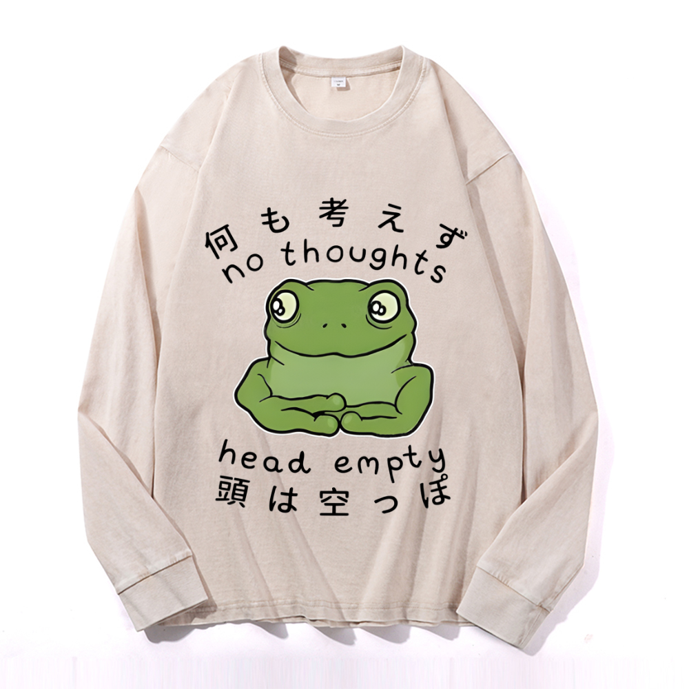 Vintage Cotton Wash Crewneck Sweatshirt