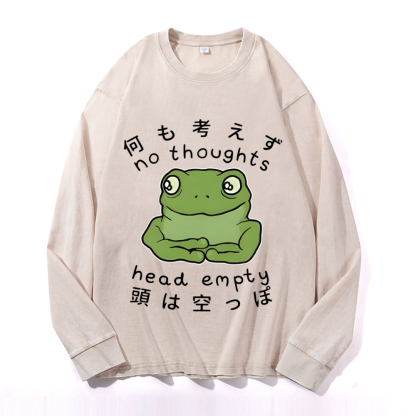 Vintage Cotton Wash Crewneck Sweatshirt