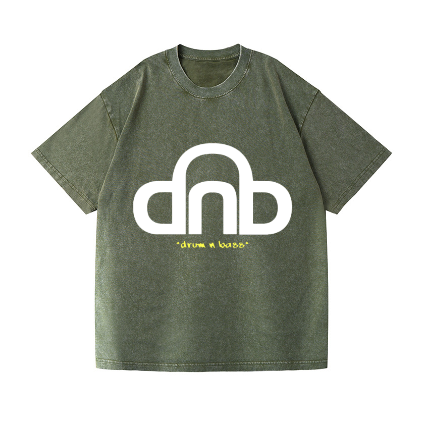 Drum & Bass Vintage Wash Japanese Design T-Shirt