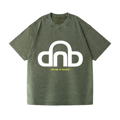 Drum & Bass Vintage Wash Japanese Design T-Shirt