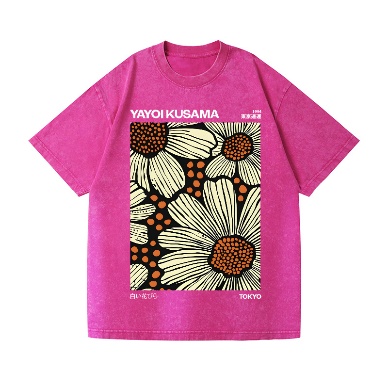 Yayoi Kusama Vintage Wash Japanese Design T-Shirt