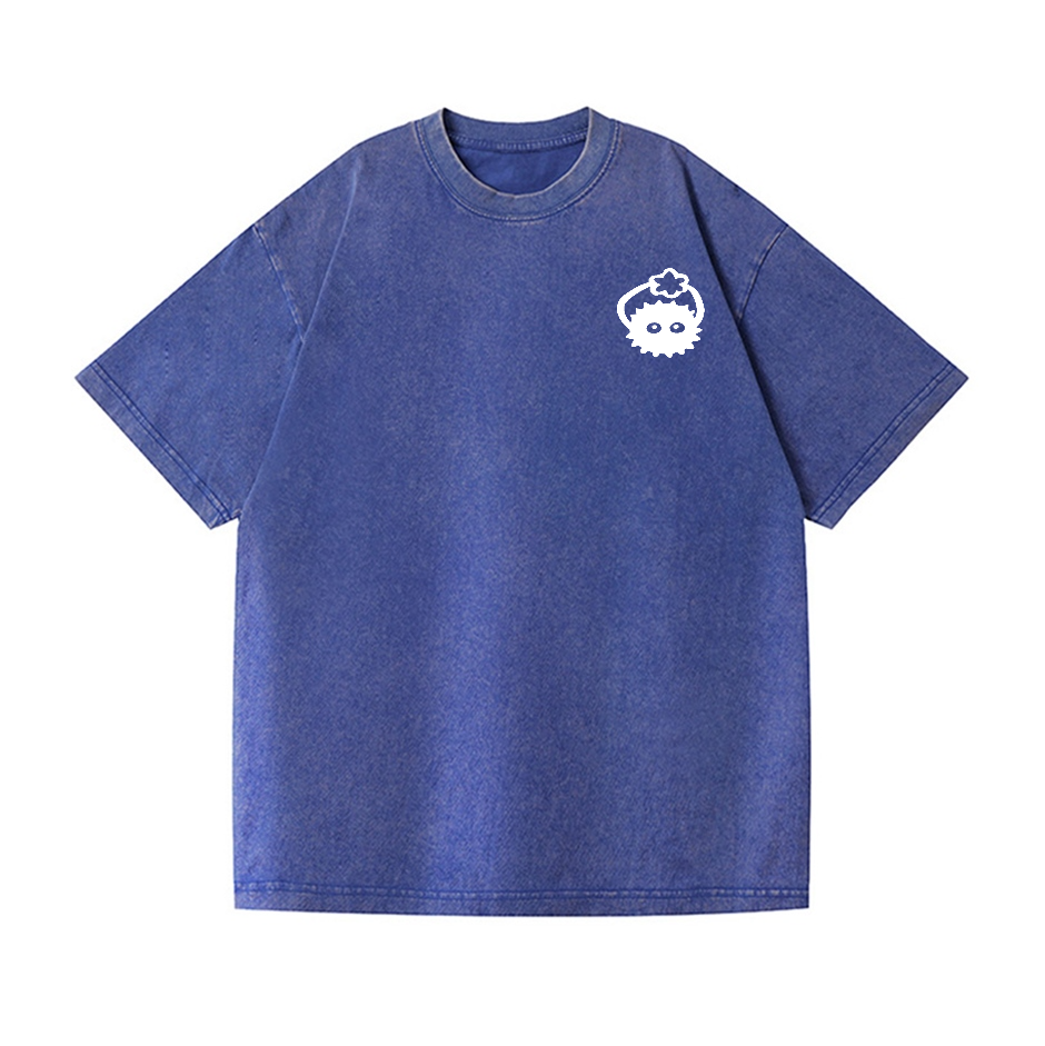 Ghibli Totoro No Face Kaonashi Vintage Wash Japanese Design Back Art T-Shirt