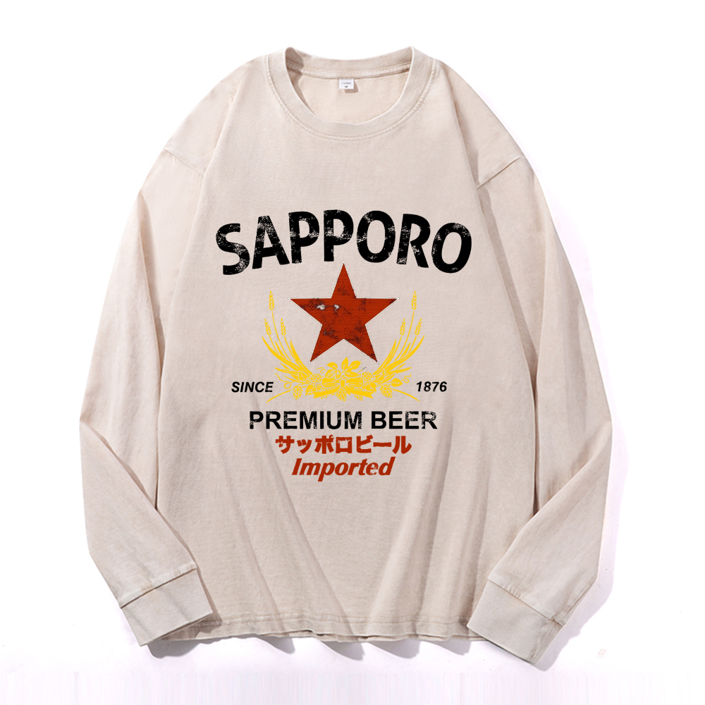 Vintage Cotton Wash Crewneck Sweatshirt