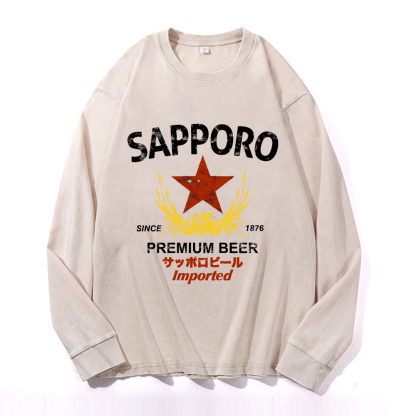Vintage Cotton Wash Crewneck Sweatshirt
