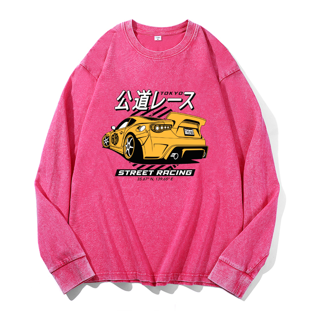 Vintage Cotton Wash Crewneck Sweatshirt