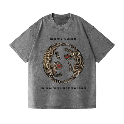 Tiger Vintage Wash Japanese Design T-Shirt
