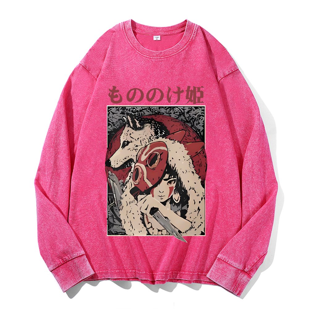 Vintage Cotton Wash Crewneck Sweatshirt