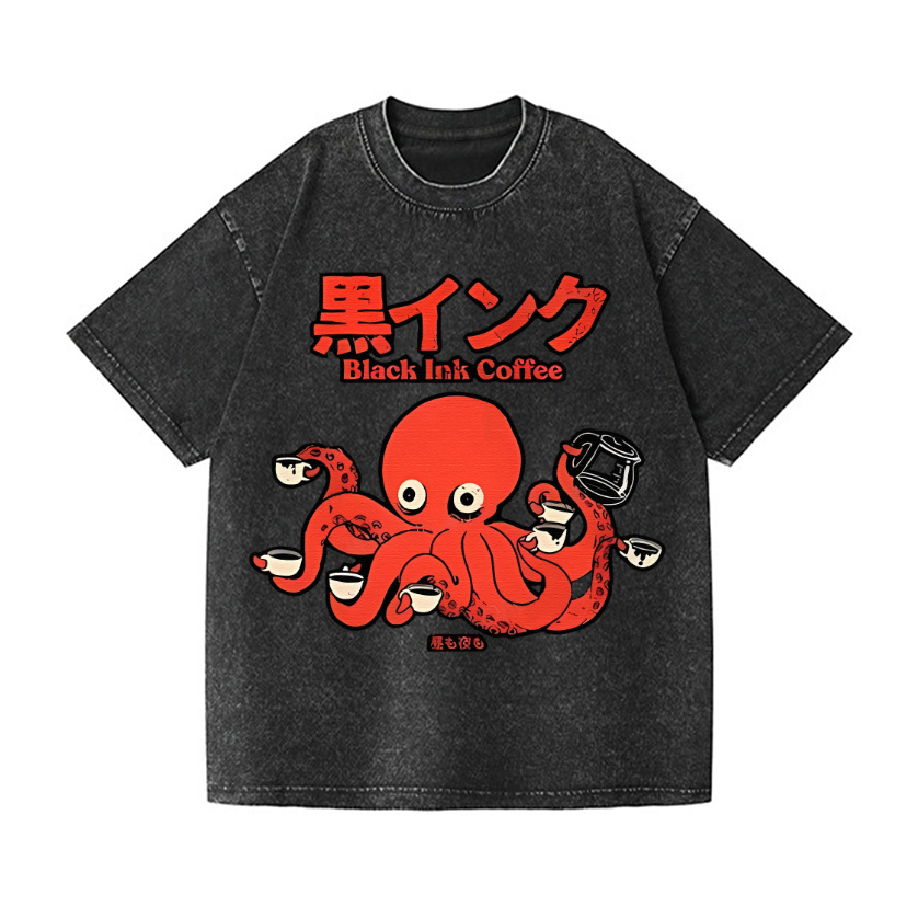 Vintage Wash Japanese Design T-Shirt