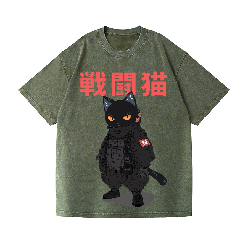 Vintage Wash Japanese Design T-Shirt