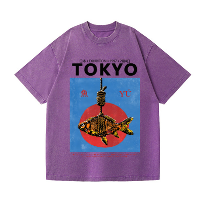 Tokyo Fish Vintage Wash Japanese Design T-Shirt