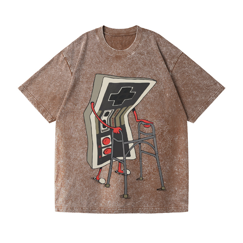 Game Vintage Wash Japanese Design T-Shirt