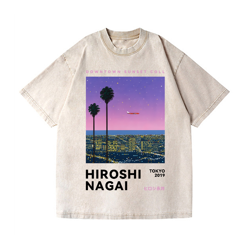 Hiroshi Nagai Vintage Wash Japanese Design T-Shirt