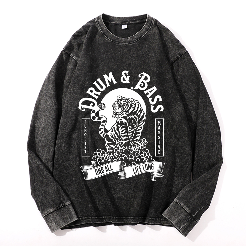 Vintage Cotton Wash Crewneck Sweatshirt