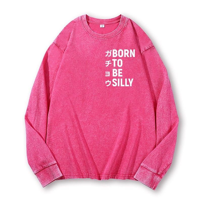 Goose Vintage Washed Cotton Back Art Long-sleeve T-shirt