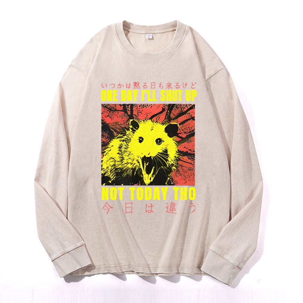 Vintage Cotton Wash Crewneck Sweatshirt