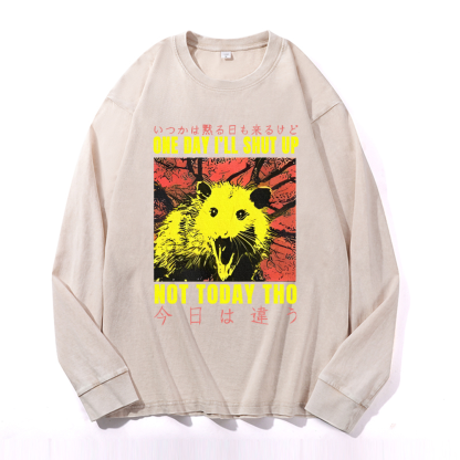 Vintage Cotton Wash Crewneck Sweatshirt