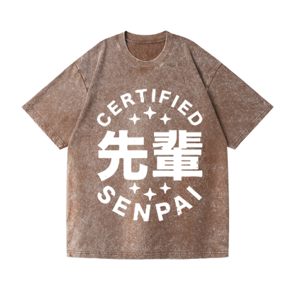 Senpai Vintage Wash Japanese Design T-Shirt