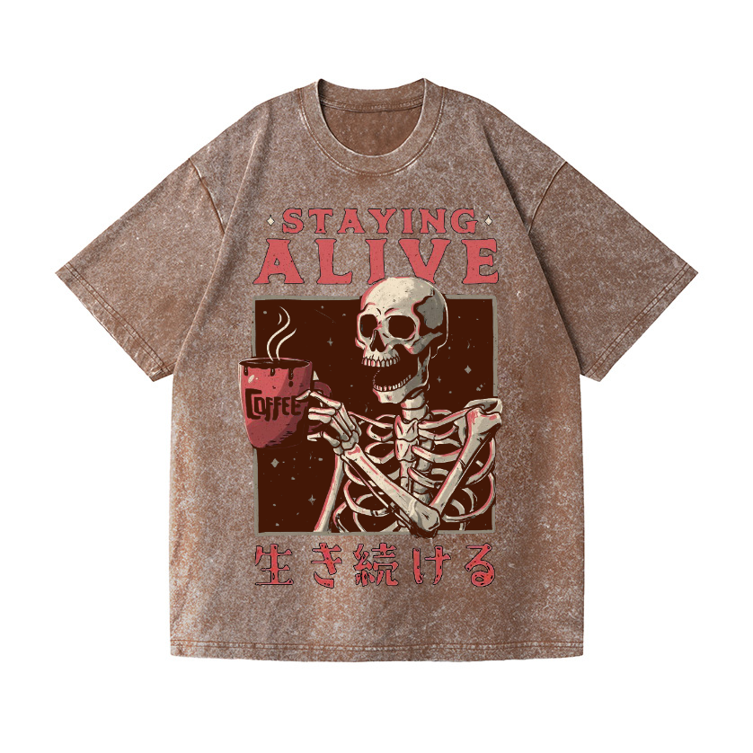 Vintage Wash Japanese Design T-Shirt