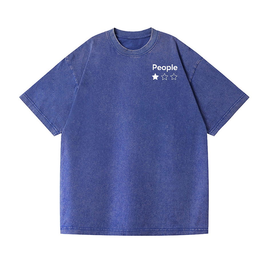 People Vintage Wash Japanese Design Back Art T-Shirt