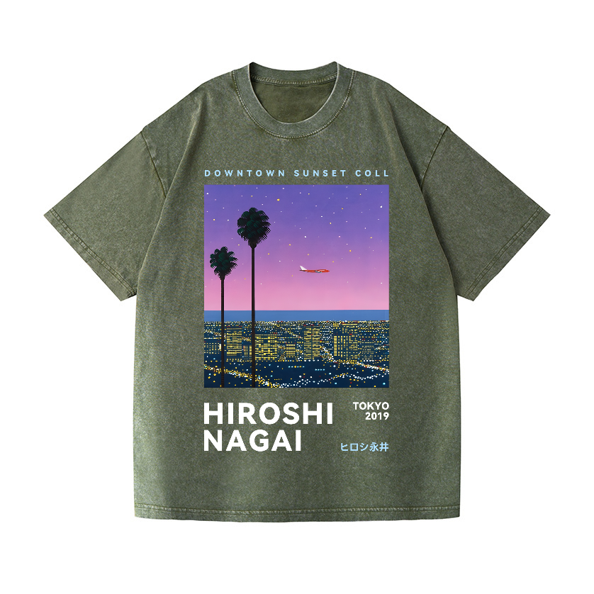 Hiroshi Nagai Vintage Wash Japanese Design T-Shirt
