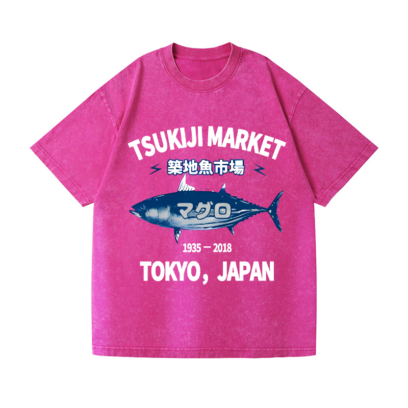 Vintage Wash Japanese Design T-Shirt