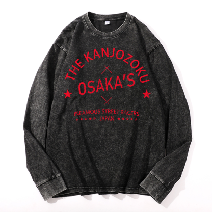 Osaka Vintage Cotton Wash Crewneck Sweatshirt