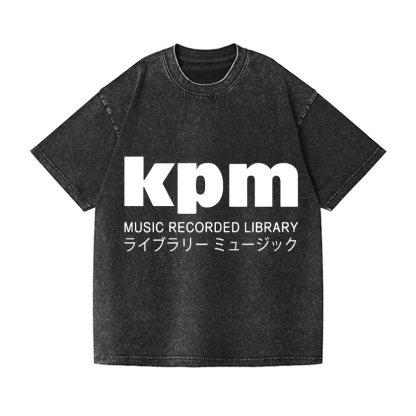 KPM Music Recorded Library Vintage Wash Japanese Design T-Shirt
