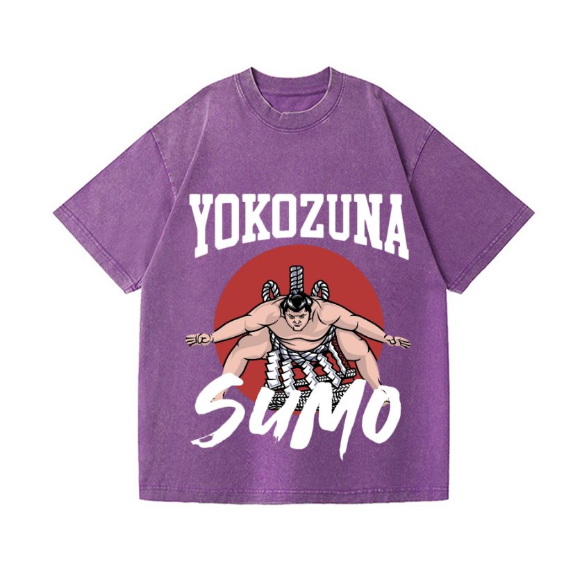 Yokozuna The Highest Honor in Sumo Vintage Wash Japanese Design T-Shirt
