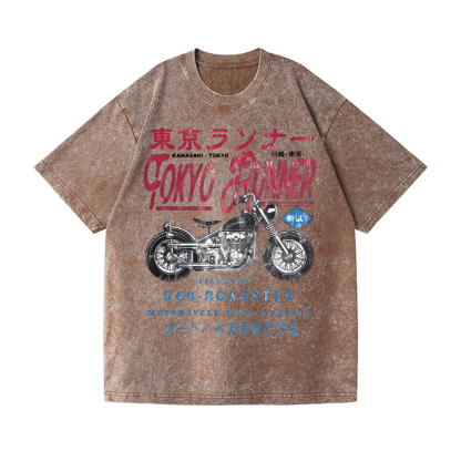 Vintage Wash Japanese Design T-Shirt