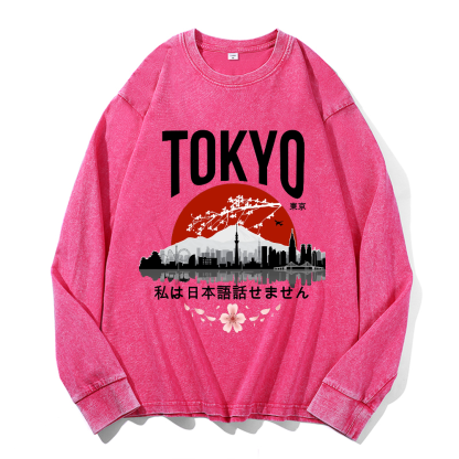 Vintage Cotton Wash Crewneck Sweatshirt