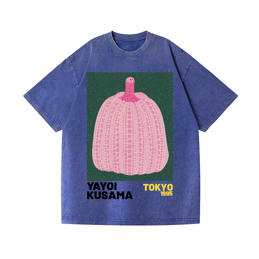 Yayoi Kusama Pumpkin Vintage Wash Japanese Design T-Shirt
