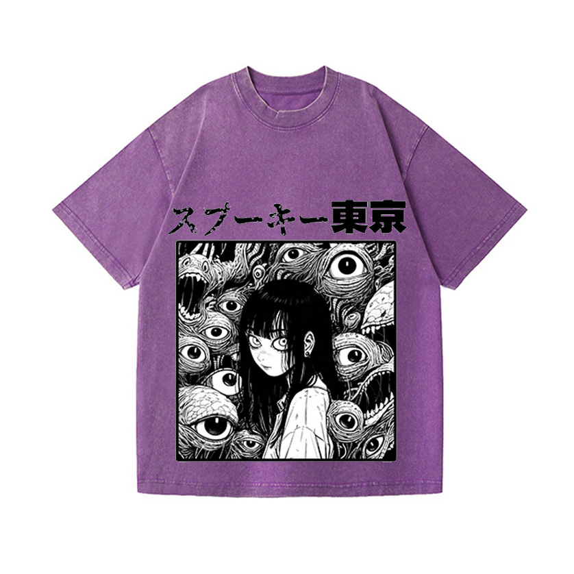 Vintage Wash Japanese Design T-Shirt