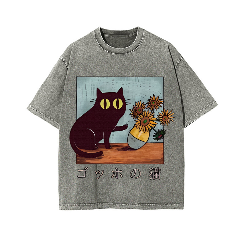 Vintage Wash Japanese Design T-Shirt