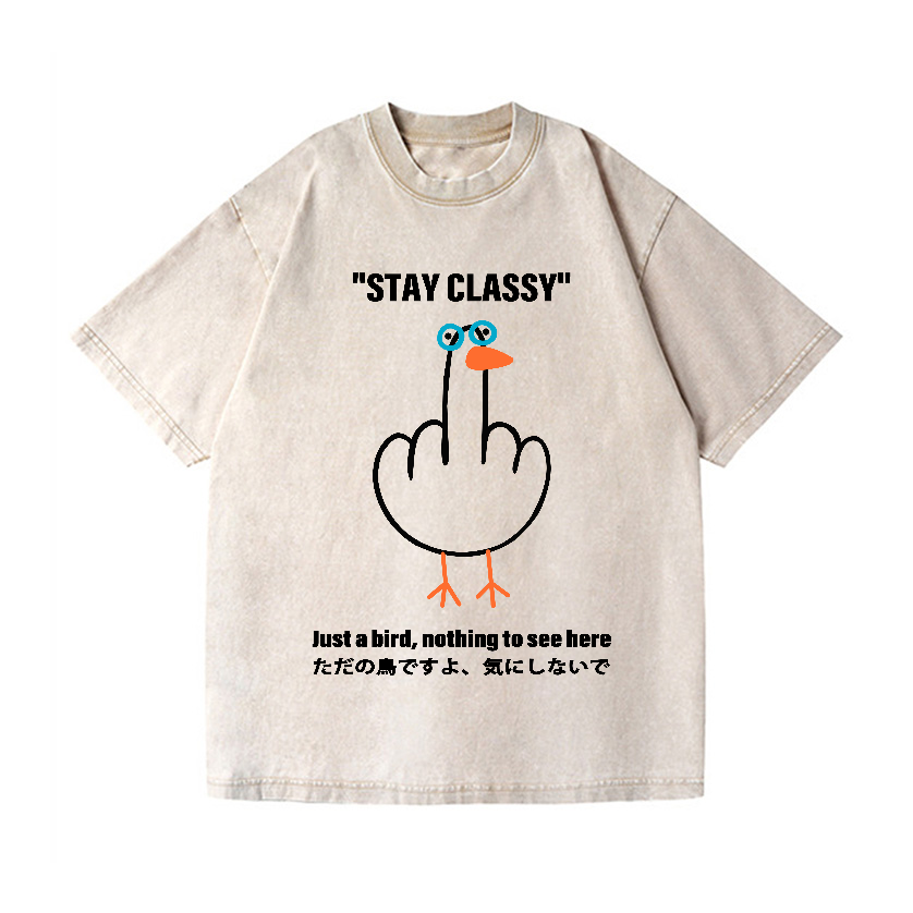 Goose Vintage Wash Japanese Design T-Shirt