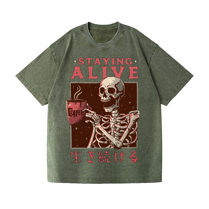 Vintage Wash Japanese Design T-Shirt