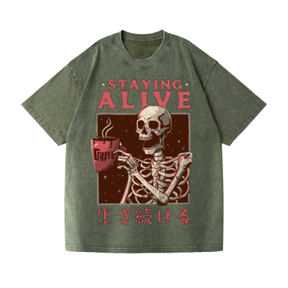 Vintage Wash Japanese Design T-Shirt