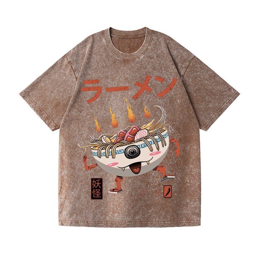 Vintage Wash Japanese Design T-Shirt
