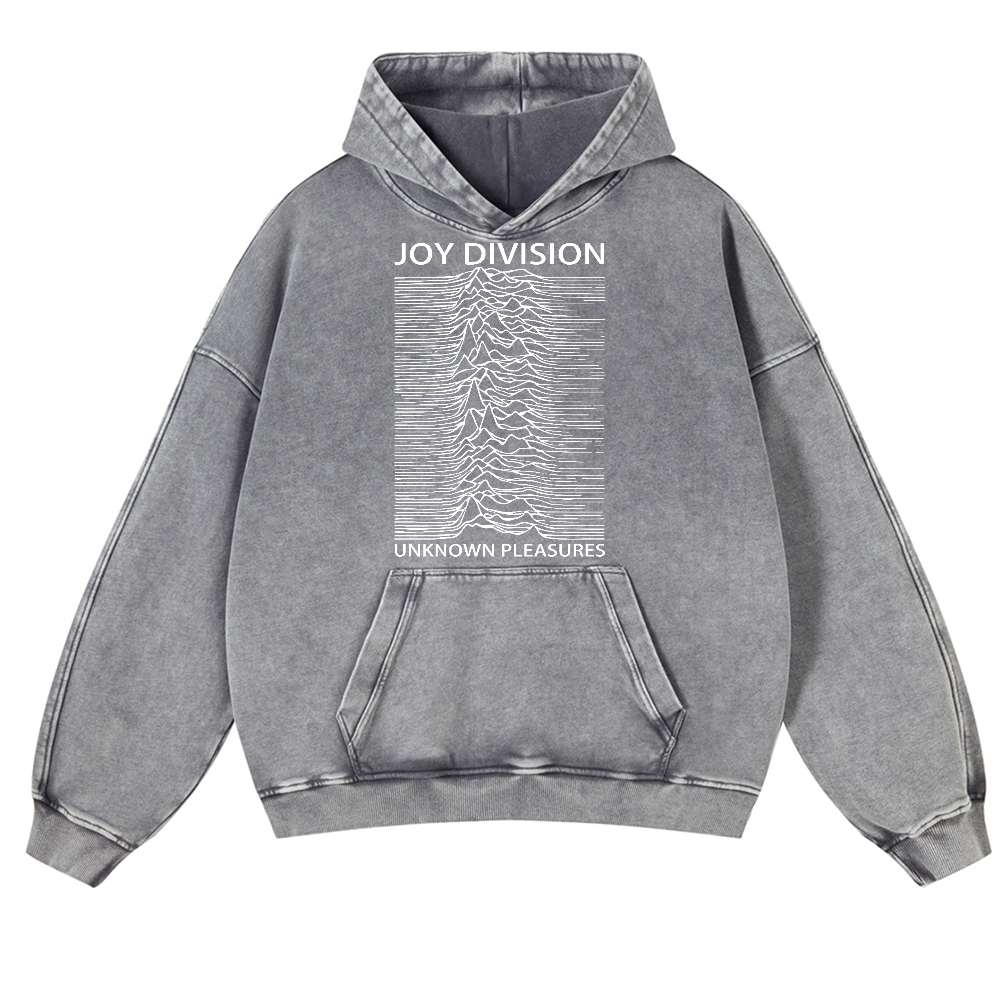 Joy Division Vintage Washed Thick Cotton Hoodie