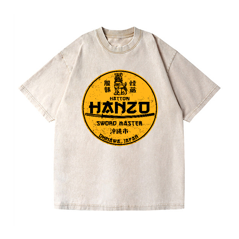 Hattori Hanzo Okinawa Japan Vintage Wash Japanese Design T-Shirt