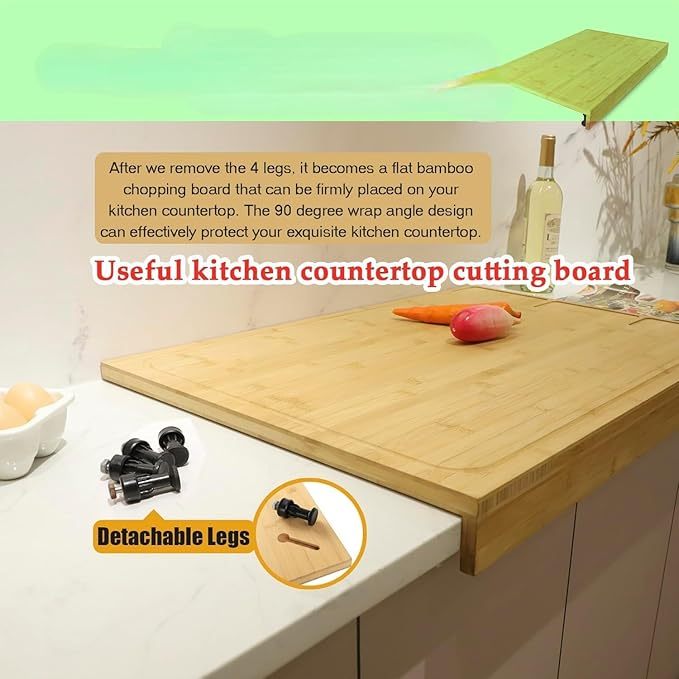 Bamboo Cutting Board and Stovetop Cover