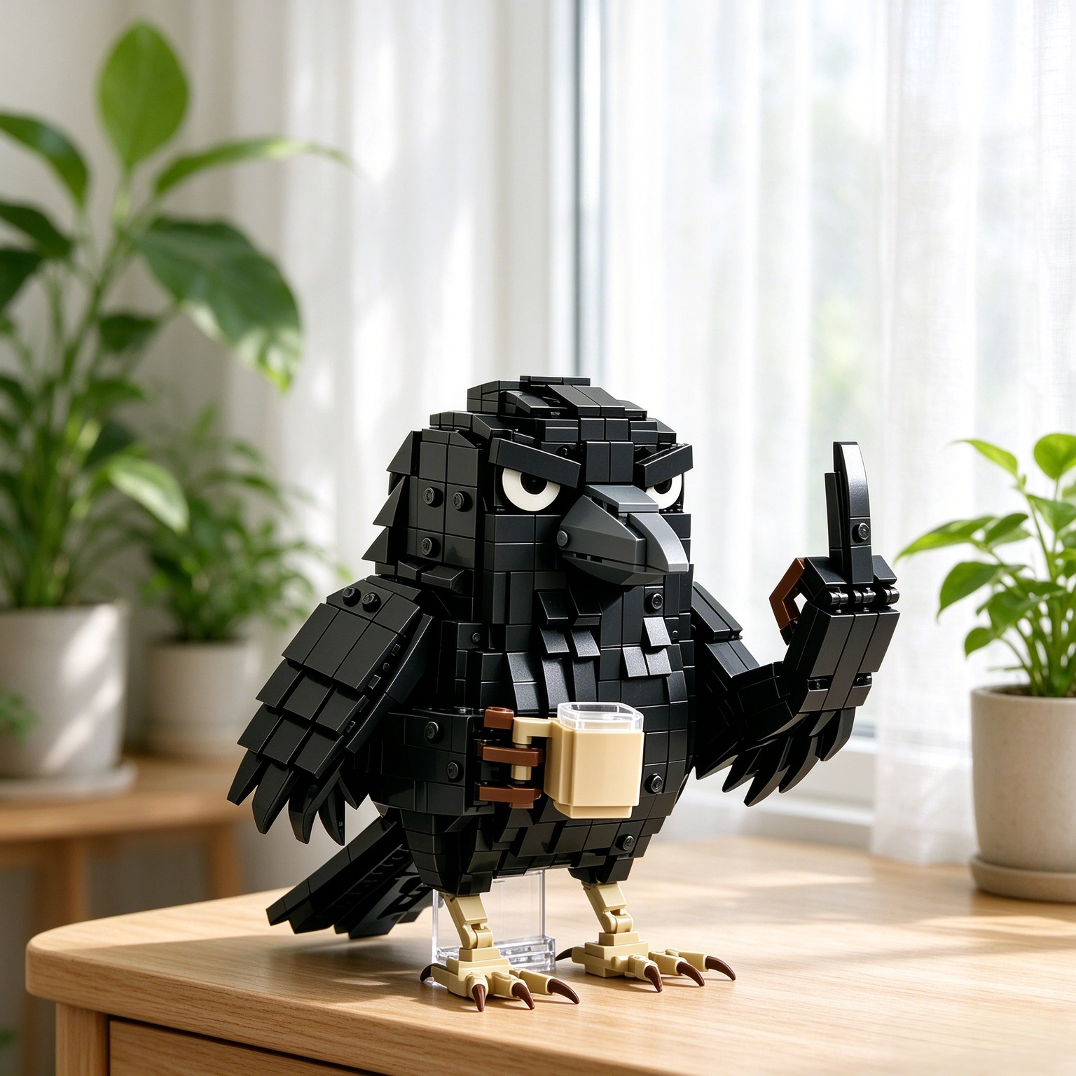 Sarcastic Crow Building Block Set
