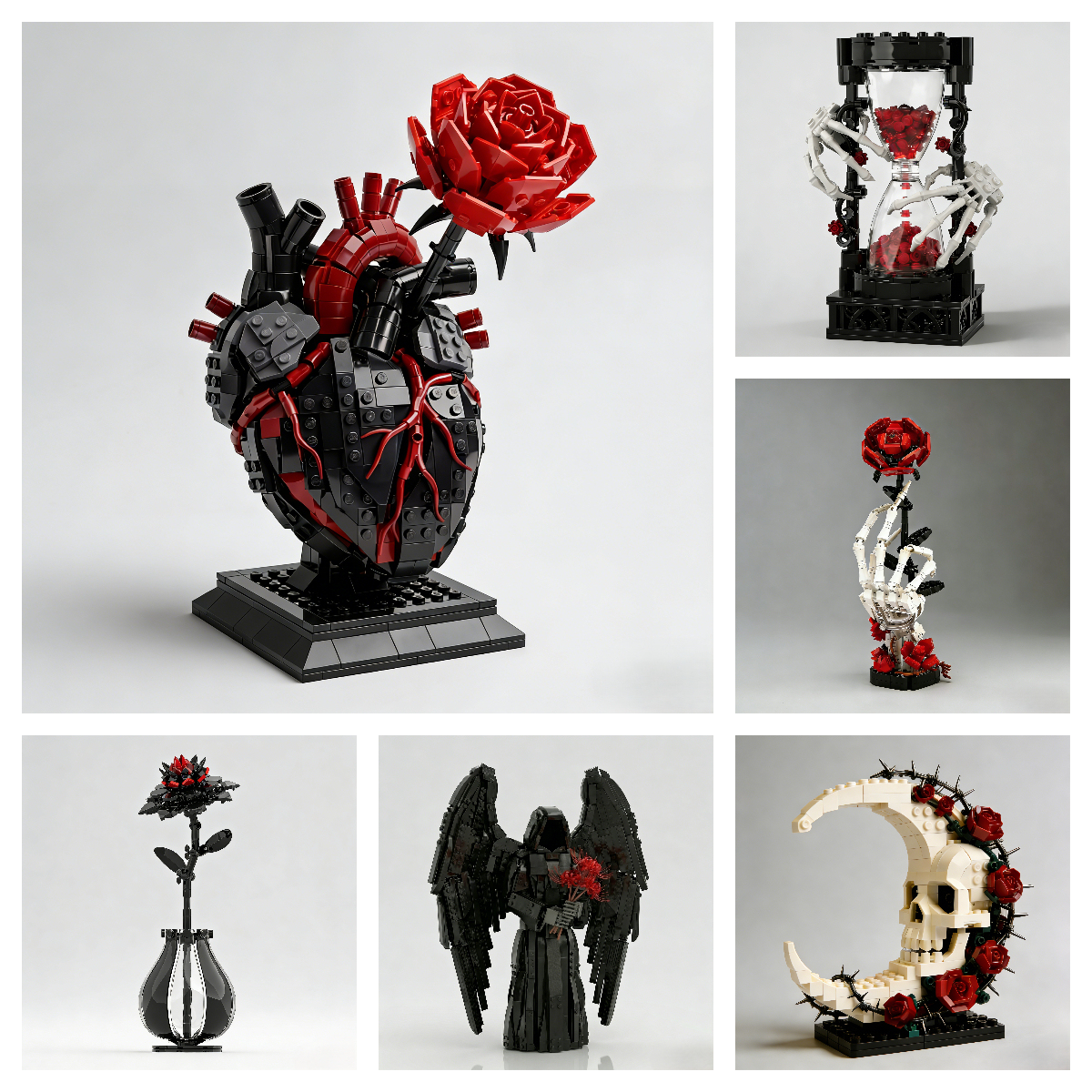 Gothic Dark Romance Brick Set (6-Piece Collection)⚠️
