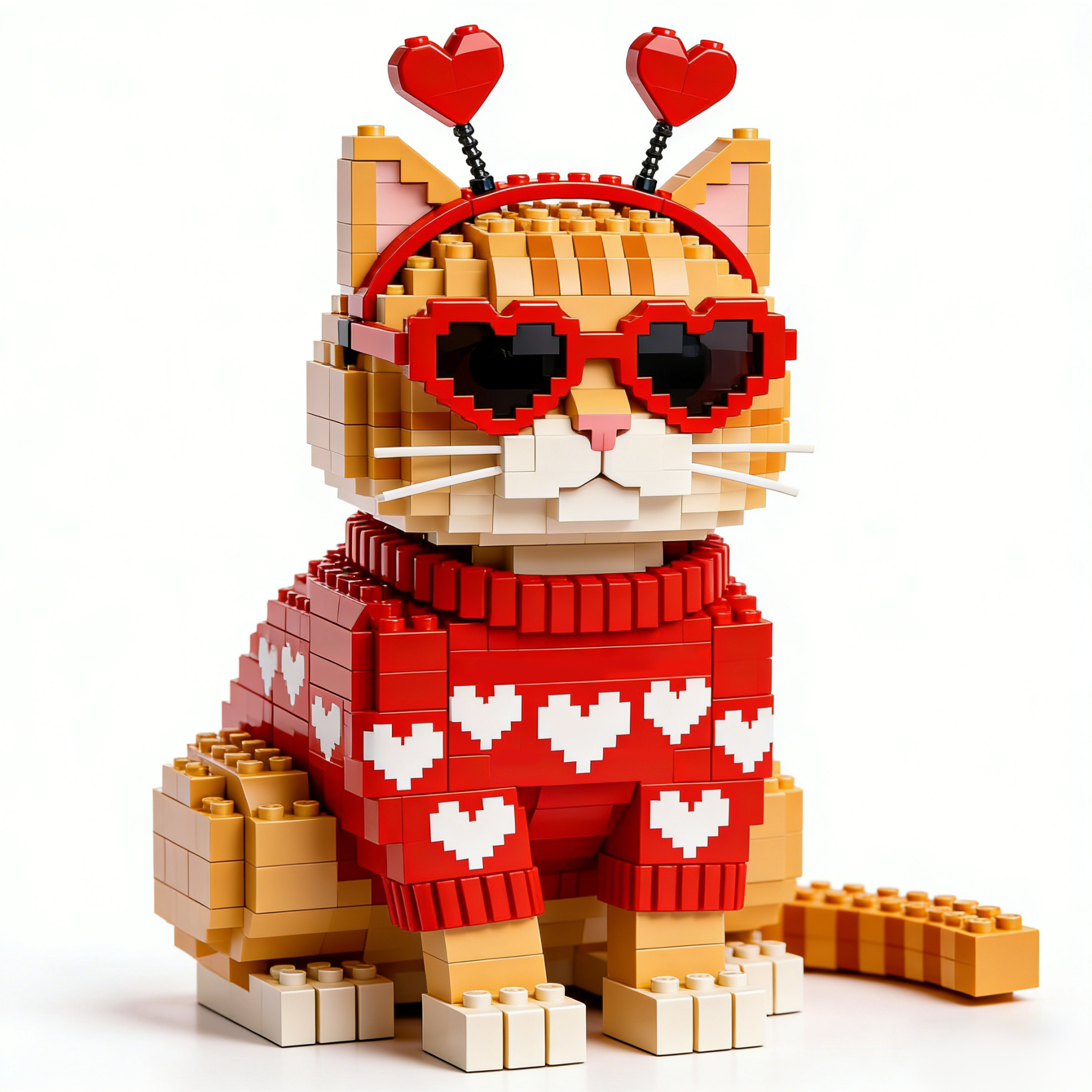 🧡 2026 Valentine’s Day Ginger Cat Brick Set