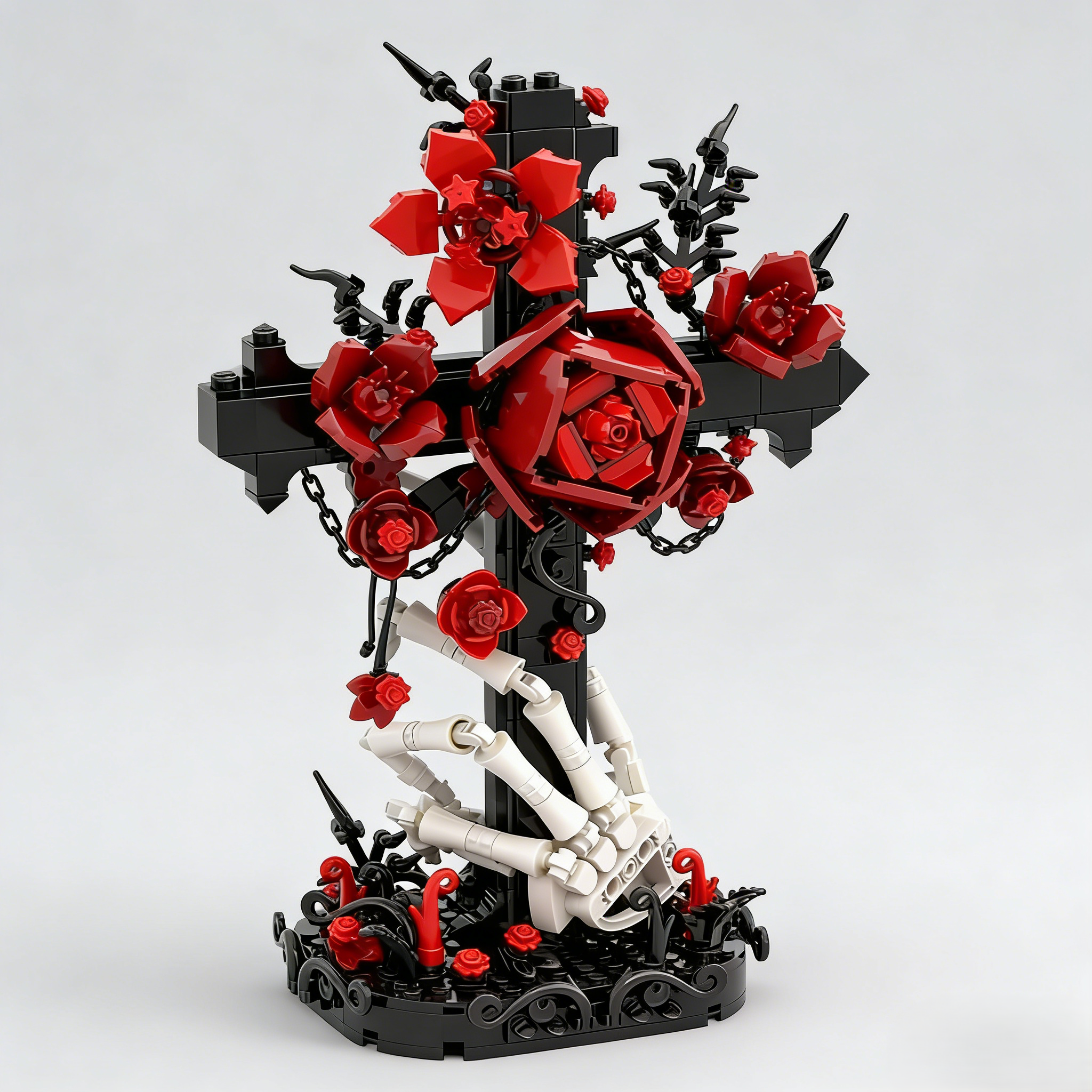 🌹Crimson Cross Building Blocks